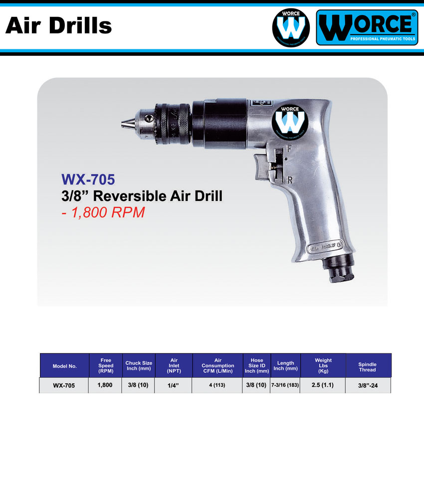 دریل بادی ورث WX-705