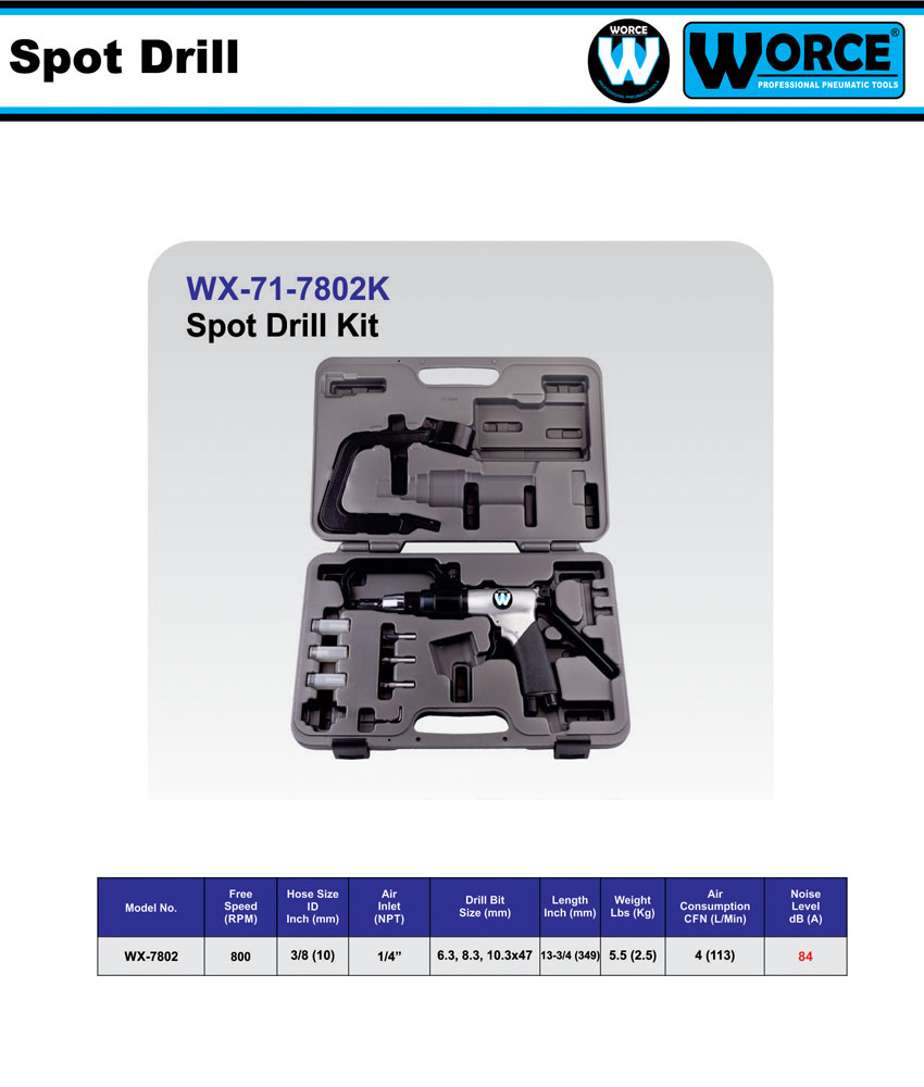 دریل پرچ بازکن بادی ورث WX-71-7802K