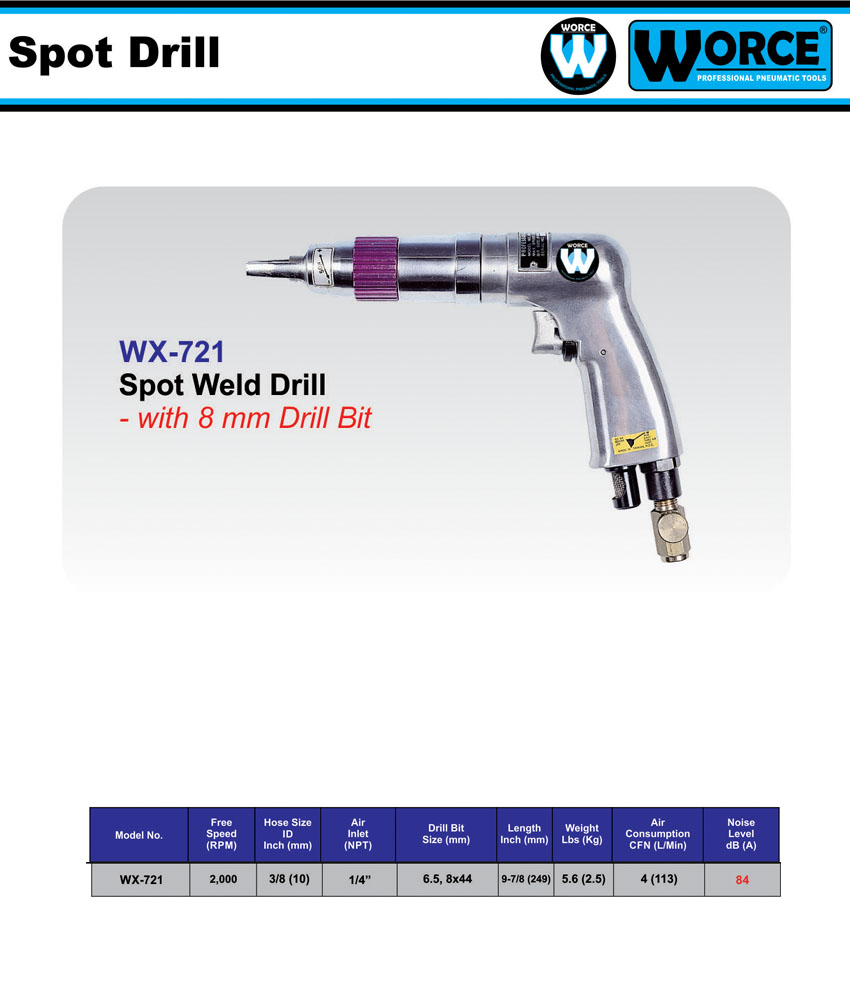 دریل بادی پرچ بازکن ورث WX-721