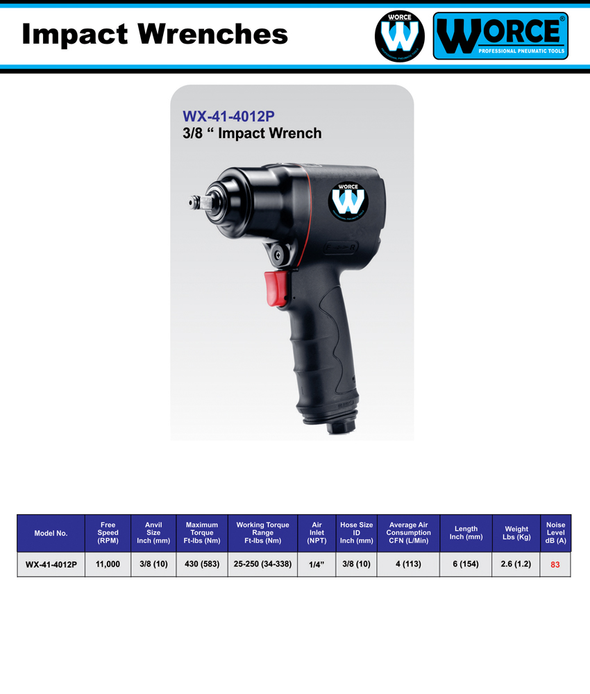 بکس بادی 3/8 اینچ ورث WX-41-4012P