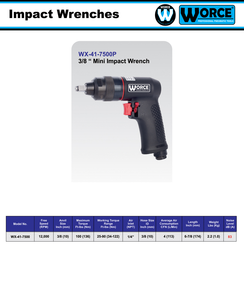 بکس بادی 3/8 اینچ ورث WX-41-7500P