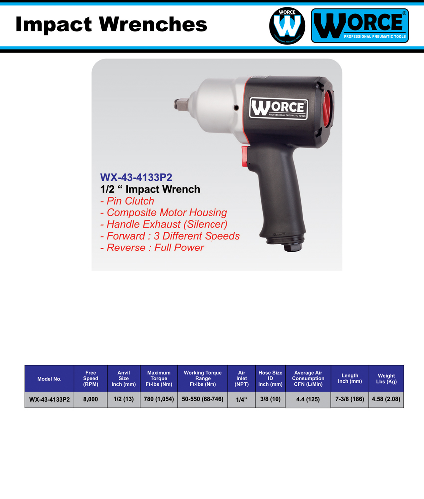 بکس بادی 1/2 اینچ ورث WX-43-4133P2