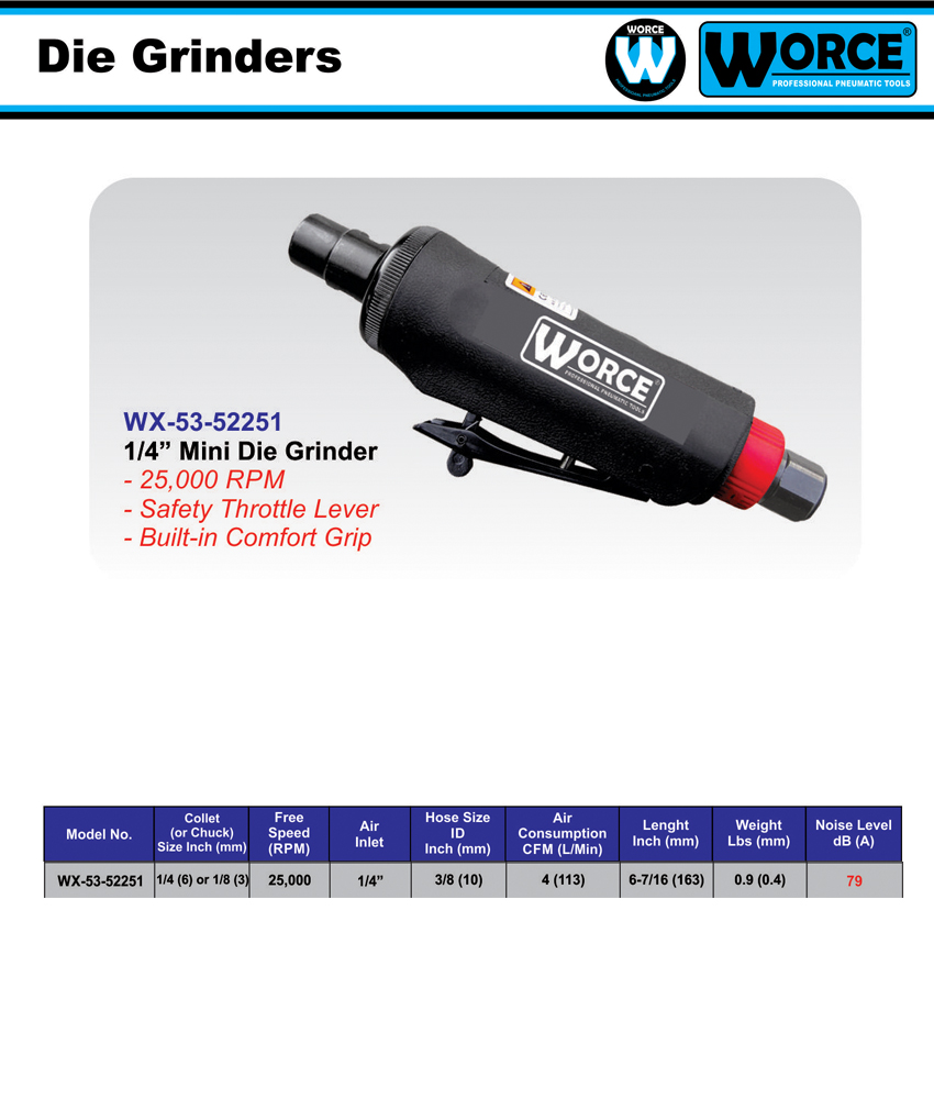فرز انگشتی بادی ورث WX-53-52251