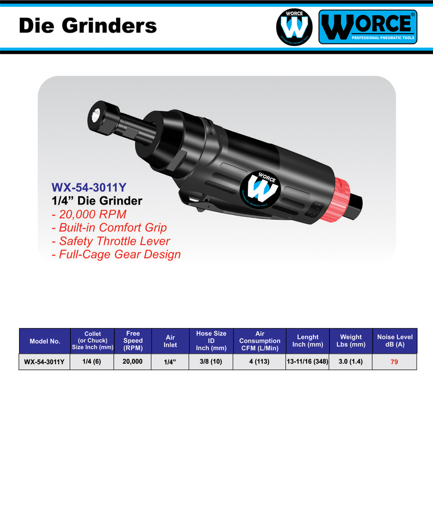 فرز انگشتی بادی ورث WX-54-3011Y