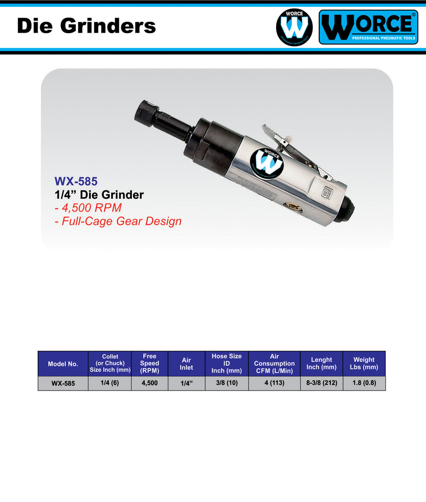 فرز انگشتی بادی ورث WX-585