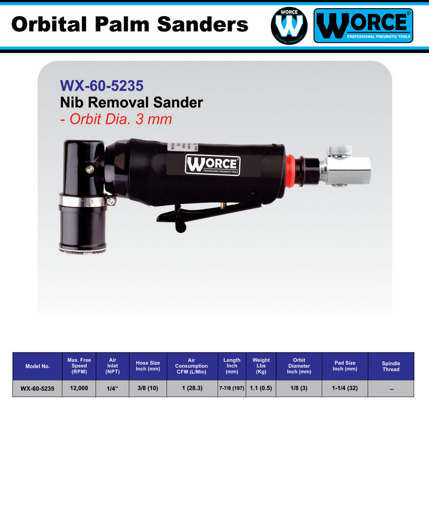 سمباده عمودی بادی ورث WX-60-5235