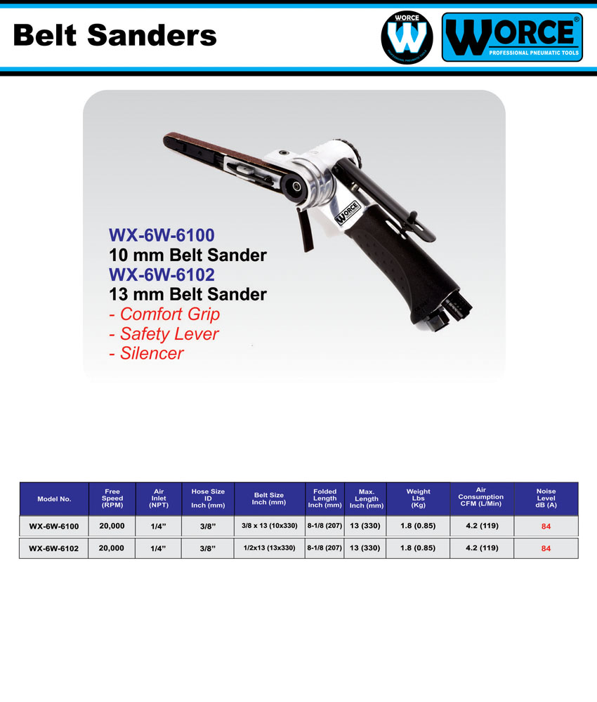 سمباده نواری بادی ورث WX-6W-6100