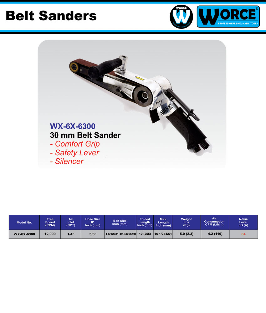 سمباده نواری بادی ورث WX-6X-6300